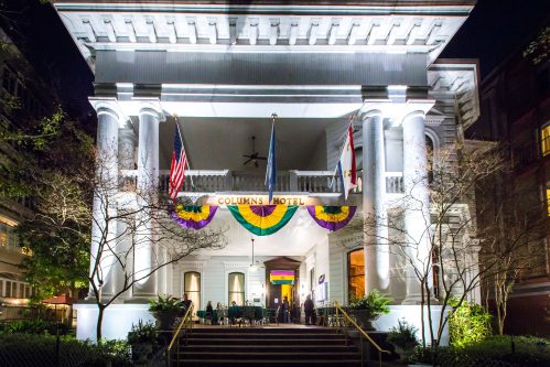 New Orleans At Night Tour: The Columns Hotel